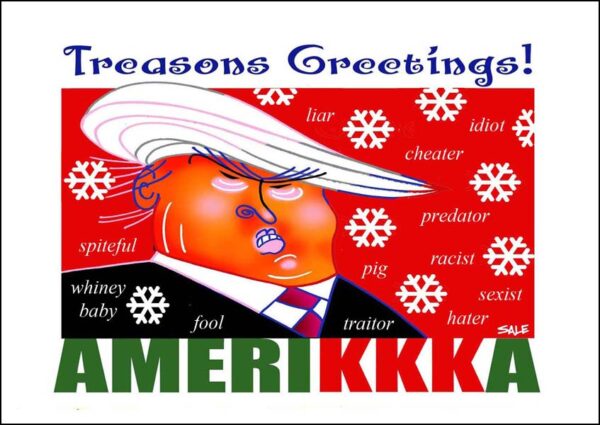 donald trump treasons greetings holiday ecard