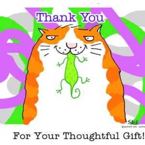 thank you for your thoughtful gift cat