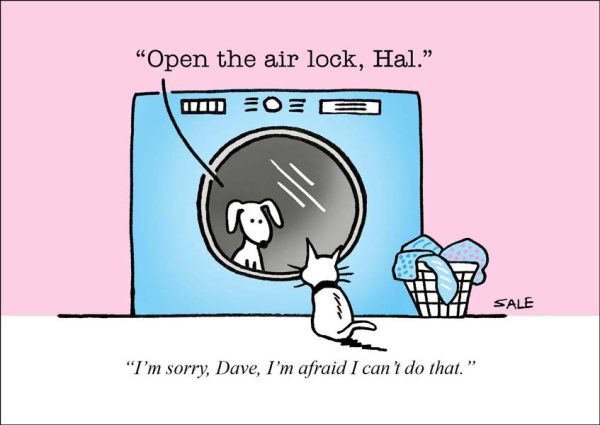 open the air lock hal im sorry dave im afraid i cant do that cat and dog ecard