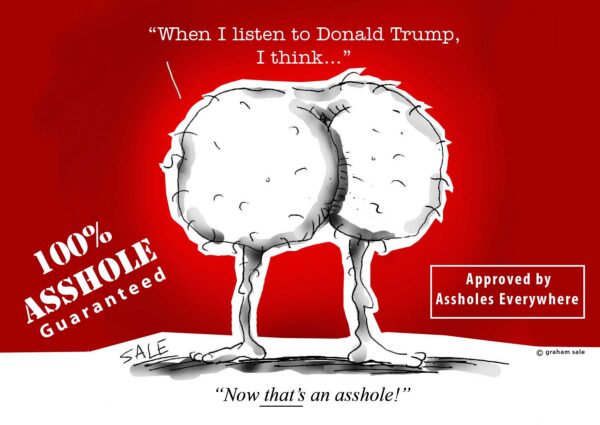 when I hear trump speak i think now thats and asshole