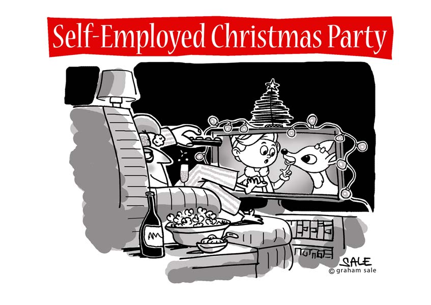 self-employed christmas party