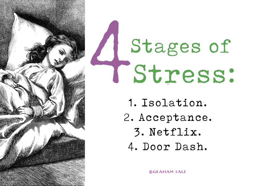 the four stages of stress isolation acceptance netflix door dash